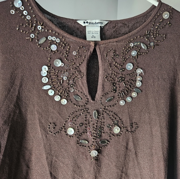 Vintage Nygard Knit Beaded Top - Picture 7 of 7